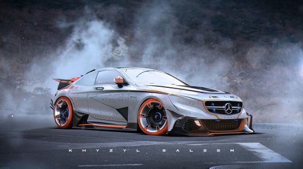 car,vehicle,sports car,racing,artwork,Mercedes Benz