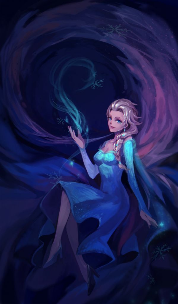 tecknad serie,fan art,fryst film,Princess Elsa,1080x1842 px