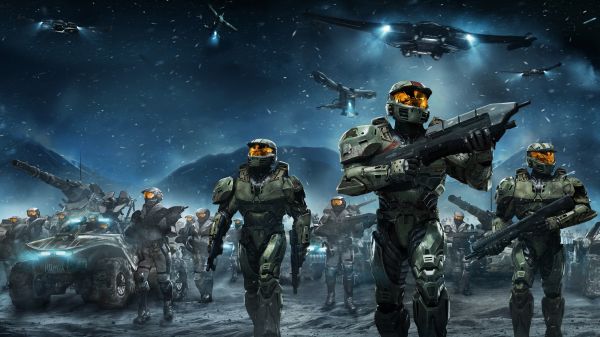 videogiochi,Alone,armatura futuristica,Halo Wars,Spartans Halo,fucile d'assalto