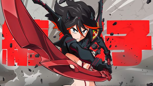 anime,anime girls,Kill la Kill,Matoi Ryuuko,Senketsu