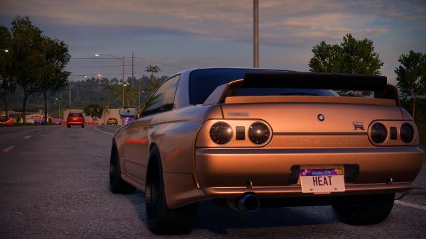 Nissan,Nissan Skyline R32,city,street view,Retro car,sky