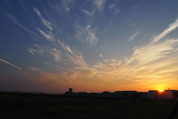 日本,天空,阳光,日落,领域,日出