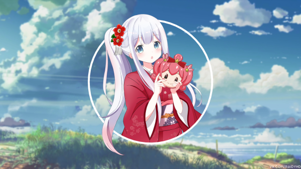 Anime,Anime girls,picture in picture,Eromanga sensei