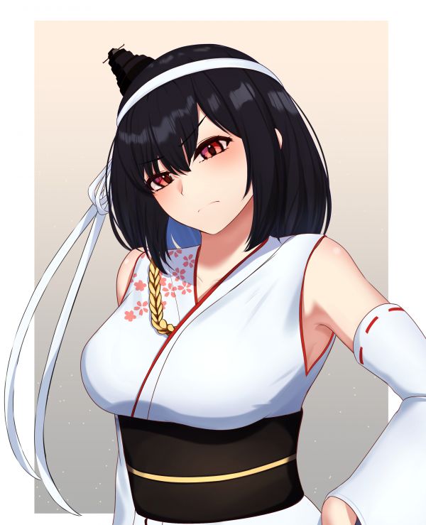 Anime, Dziewcząt anime, Kolekcja Kantai, Yamashiro KanColle, Cycki, Duże cycki