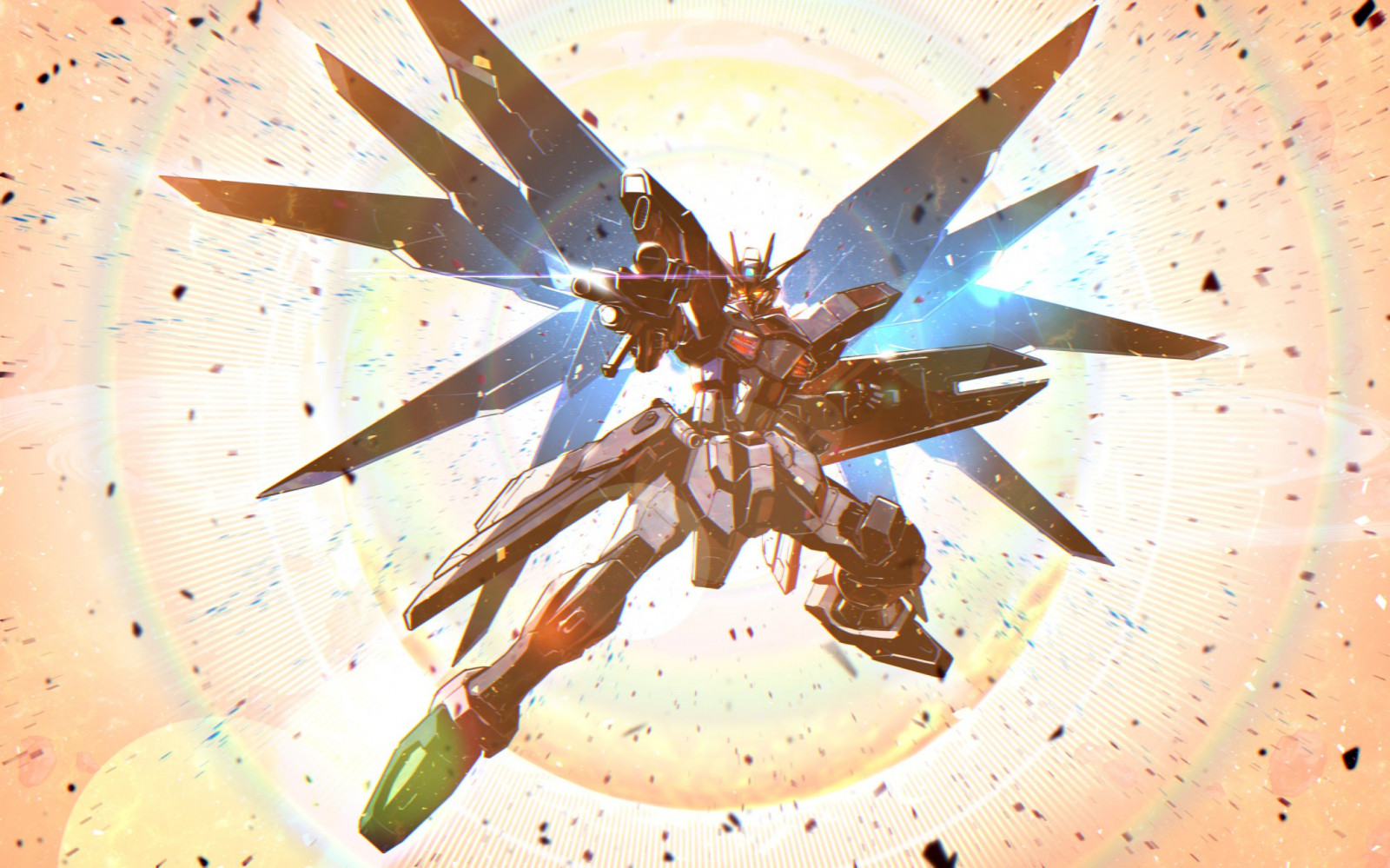 anime, mechs, Super Robot Taisen, Gundam, Freedom Gundam, Mobile Suit Gundam SEED, έργα τέχνης, ψηφιακή τέχνη, ανεμιστήρα τέχνη