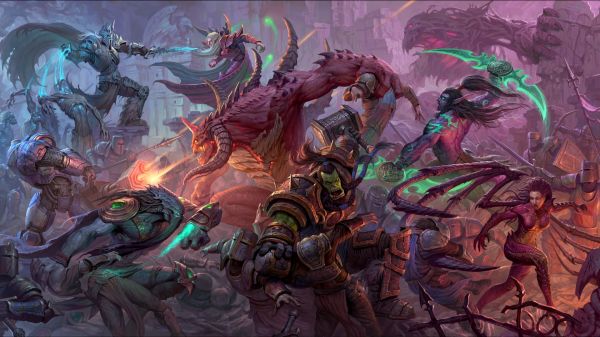 1920x1080 px,battle,heroes of the storm,Illidan Stormrage,Kaelthas,Kerrigan