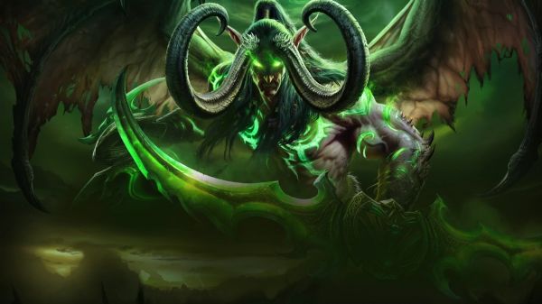 démon,World of Warcraft Legion,vert,dragon,Illidan Stormrage,mythologie