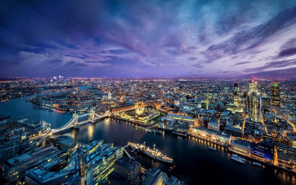 London,Sonnenuntergang,Meer,Stadt,Stadtbild,Nacht-