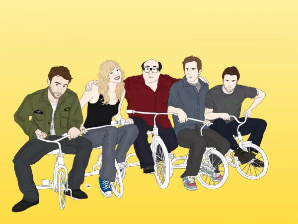 ilustrasi,gambar kartun,tim,Ini Always Sunny di Philadelphia,Charlie Day,Glenn Howerton