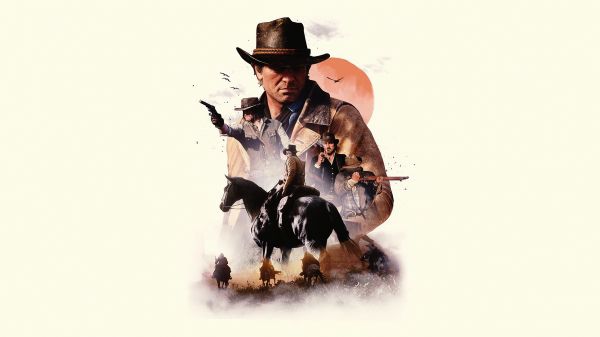 videójátékok,Video Game Art,Red Dead Redemption,Red Dead Redemption 2,fegyver,pisztoly