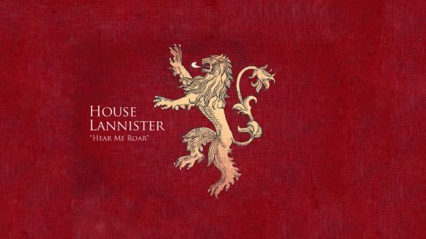 red,Game of Thrones,House Lannister,symbol,number,font