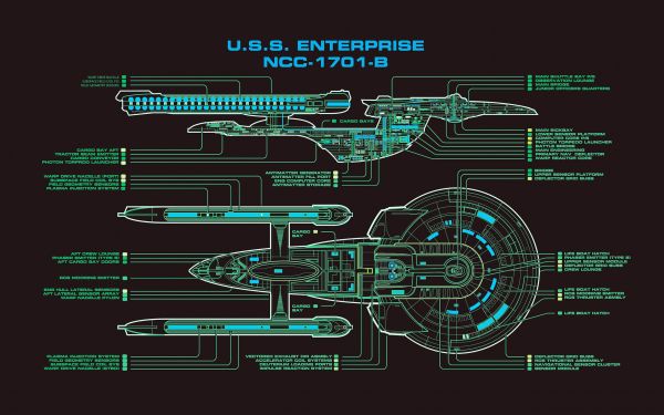 Star Trek,USS Enterprise űrhajó,2560x1600 px,vázlatos