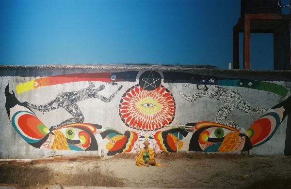 schilderij,muur,artwork,magie,Zon,Aztec