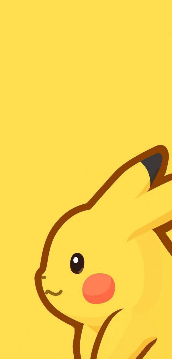 pokemon,fundal galben,anime,Pikachu,fundal simplu,vertical