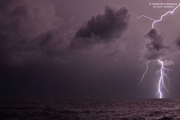 mar,cielo,Nubes,relámpago,calma,tormenta