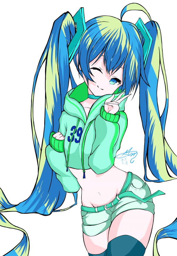 anime, chica, Hatsune Miku, Hatsune Miku Append, digital