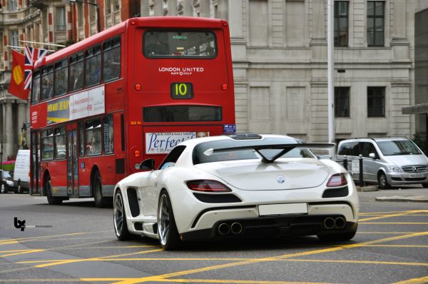 blanc, voiture, véhicule, ville, rue, bâtiment