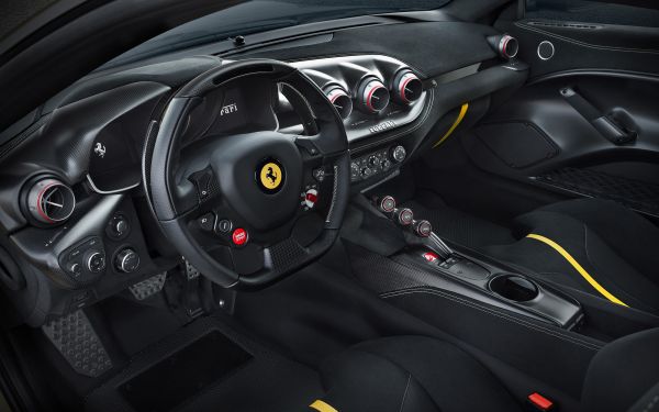 auto, Ferrari F12 TDF, 2560x1600 px, interiér vozidla, dashboardy