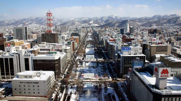 Japan,city,cityscape,snow,winter,vehicle