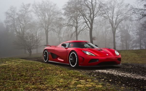 차,Koenigsegg Agera R,빨간,차량,스포츠카,황혼