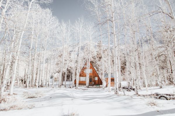 天空,厂,雪,建造,Natural landscape,窗口