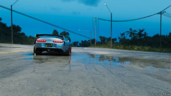 Posádka,auto,Toyota Supra,screen shot,Hawaii,noc