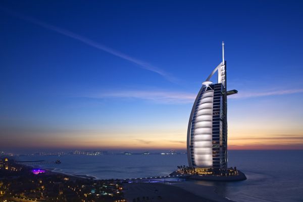 Dubai,vae,hemel,zee,Burj Al Arab hotel