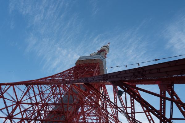 日本,建筑,天空,蓝色,塔,桥