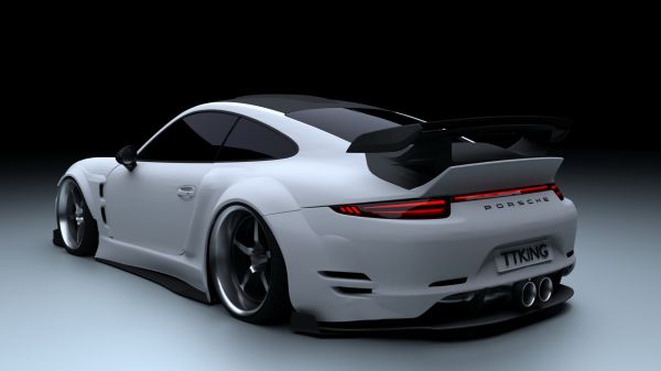 дигитално изкуство, кола, превозно средство, Porsche, Porsche 911, спортна кола