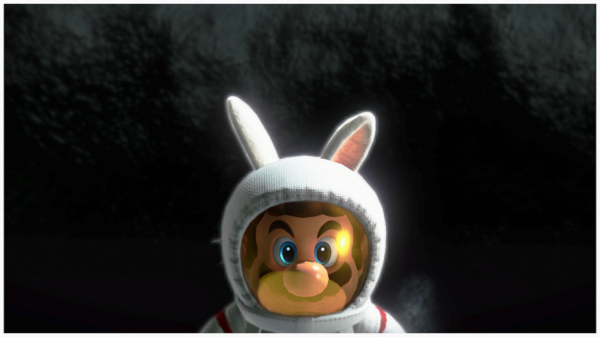 humour,Super Mario Odyssey,espace,oreilles de lapin,scaphandre,Super mario