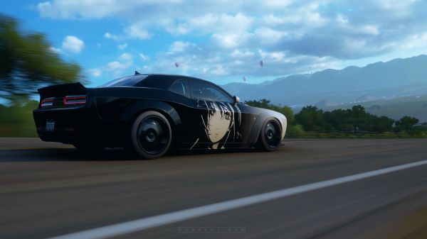 Forza,Forza Horizon 5,다지,닷지 챌린저,비디오 게임,PC 게임