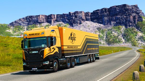 Euro Truck Simulator 2,Австрия,Грузовая машина,VTC FBTC,Fam lia Brazil Truck Club,Scania