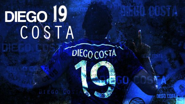 fotboll,Chelsea FC,affisch,Diego Costa,font,skivomslag