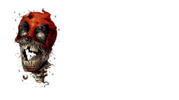 Marvel Zombies,illustration,kranium,Deadpool,KUNST,1920x1080 px