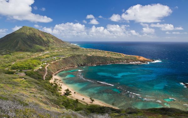 paisaje,mar,naturaleza,bahía,apuntalar,Nubes