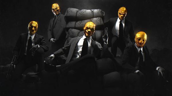 Mafia,Giorno di paga 2,Payday The Heist,buio,pistola,maschera