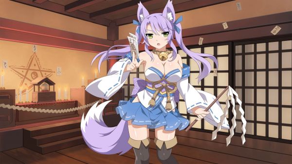 anime,ragazza volpe,Calze,kitsunemimi,capi di abbigliamento,sakura Dungeon