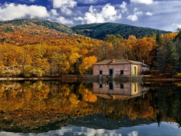 paisaje,lago,agua,naturaleza,reflexión,cielo