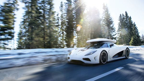 bil,fordon,sportbil,Koenigsegg Agera R,Koenigsegg,snö