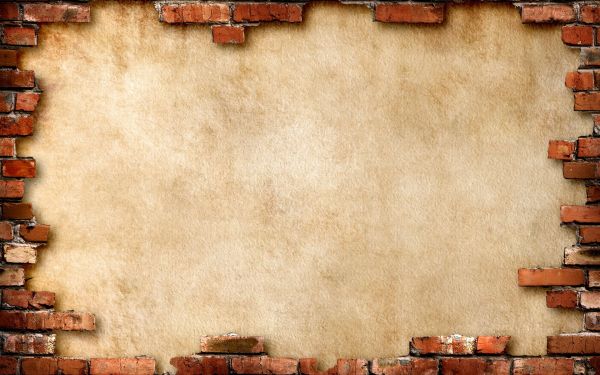 digital art,minimalism,red,wall,bricks,wood