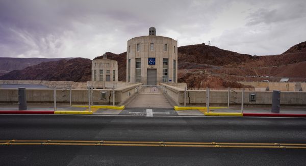 Torre del Reloj,Hoover Dam,la carretera,paso de peatones,Arizona