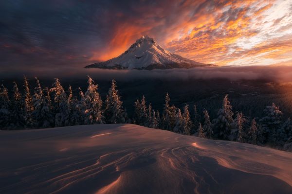 skyer,natur,landskab,solnedgang,USA,Oregon