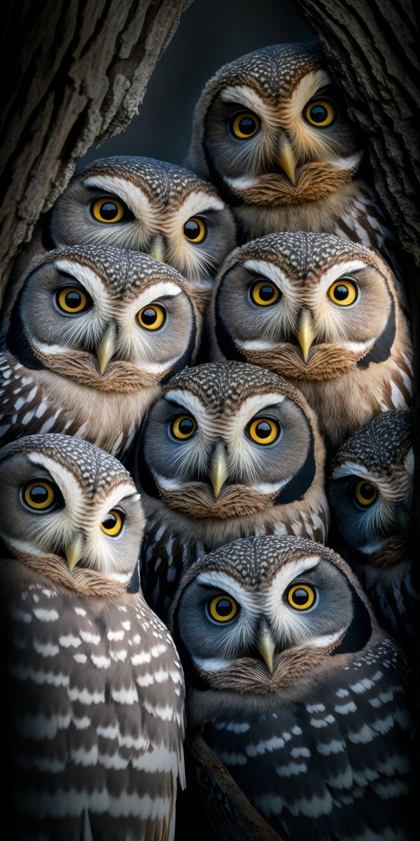 ai art,owl,animals,selfies,vertical,portrait display