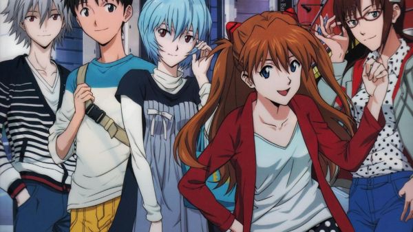 illustratie,anime,Neon Genesis Evangelion,Asuka Langley Soryu,Ayanami Rei,Ikari Shinji