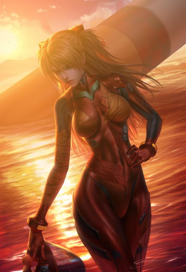 Anime piger,boobs,anime,Neon Genesis Evangelion,Rebuild of Evangelion,bodysuit