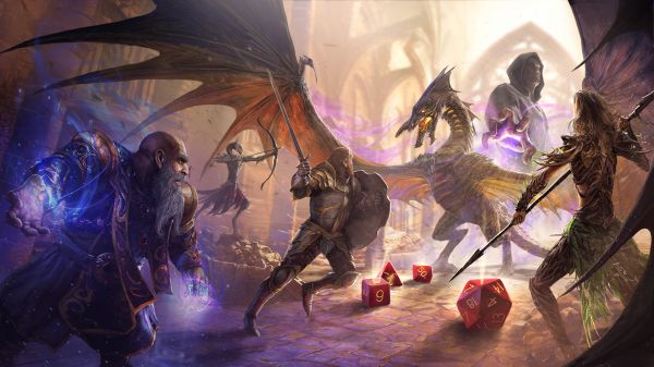 Divinity Original Sin 2,Video Game Art,artwork,digital art,video game characters,dice