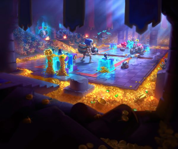 Clash Royale,Video Game Art,arena,goud,schat