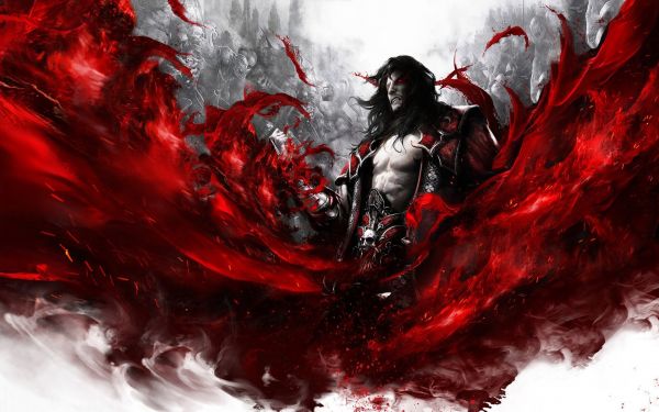 video games,Castlevania,illustration,red,blood,vampires