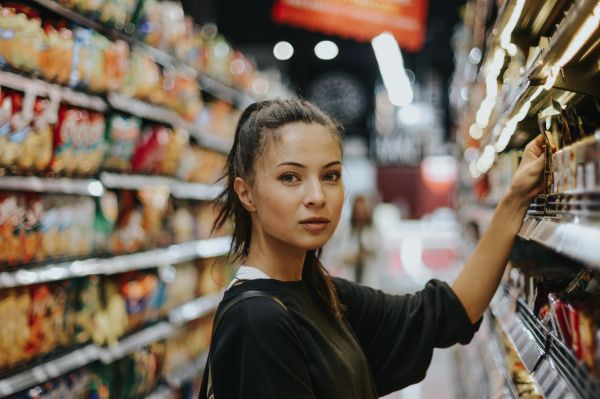 wanita,melihat viewer,bokeh,kedalaman lapangan,toko