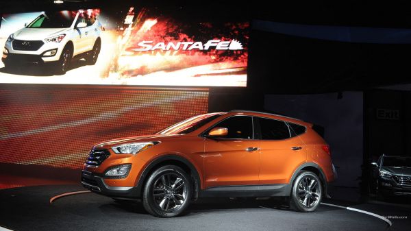 autó,jármű,Hyundai,Hyundai Santa Fe,kerék,narancs autók